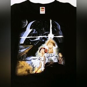 Vtg 2007 Family Guy Star Wars Fruit of the Loom T-Shirt Size (XL)